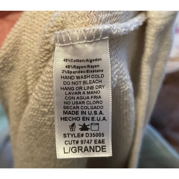 boho gorp core knit tunic size Large ombre brown blue cream tie back nwt - Picture 5 of 8